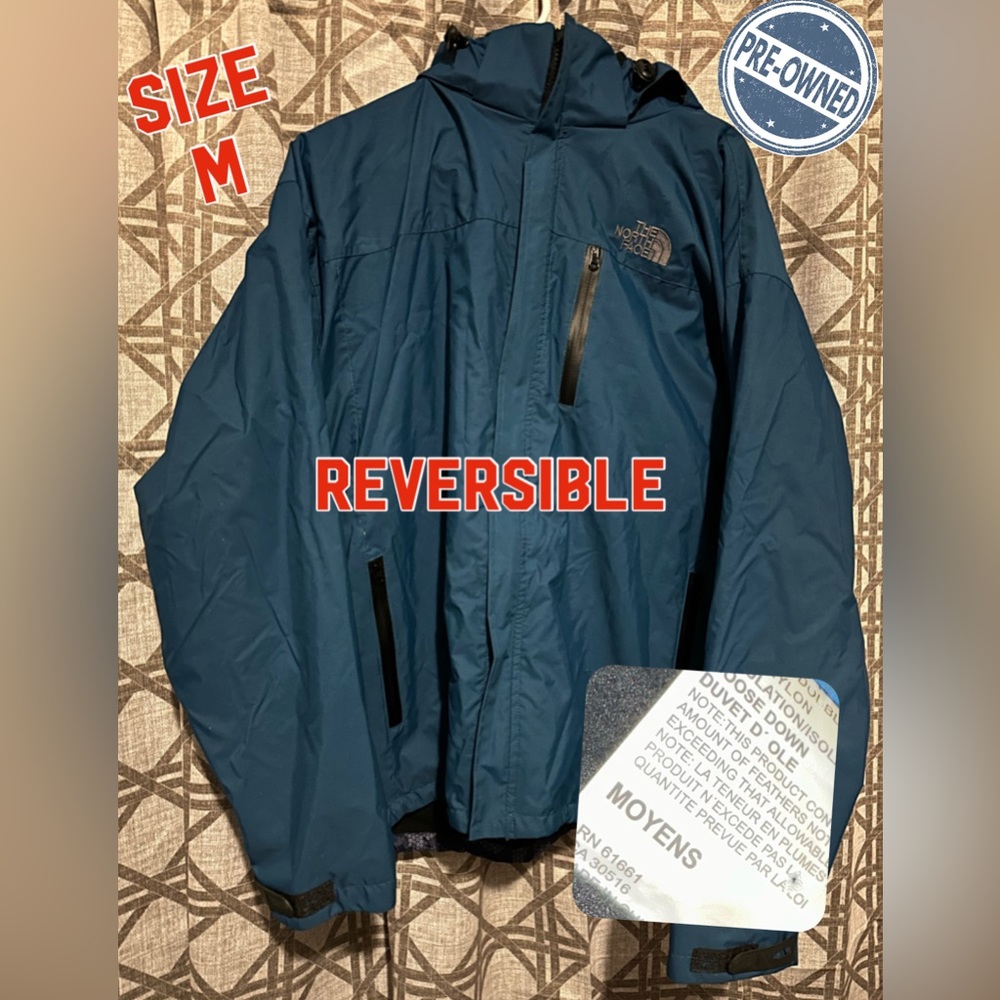 The North Face Men's Medium MOYENS REVERSIBLE JACKET HOOD REMOVABLE TO